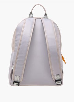 Lee Cooper Women Logo Print Backpack with Adjustable Shoulder Straps and Zip Closure - 31x40x19 cm  - Image 3