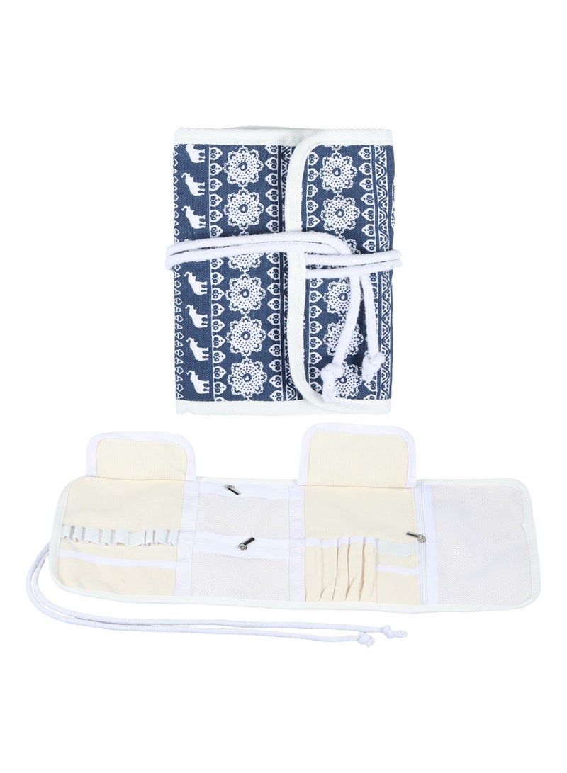 SYOSI Crochet Hook Case, Travel Storage Bag for Various Crochet Needles and Accessories, Lightweight and Compact, Easy to Carry, Portable Crochet Hooks Rolling Organizer and Accessories (Elephant)  - Image 1