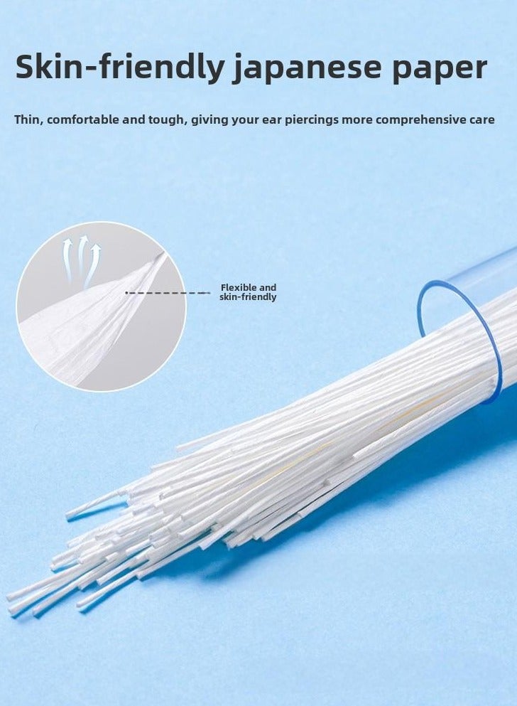 Ucanbe 180pcs Ear Piercing Care Fibers – Disposable Cleaning Threads for Post-Piercing Maintenance, Gentle Skin Care Tool for Men & Women, Alcohol-Free, Non-Electric, Battery-Free - Image 5
