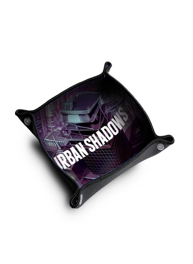 Magpie Games Urban Shadows Dice Tray - Collapsible RPG Accessory with Cityscape Art for Smooth Rolls