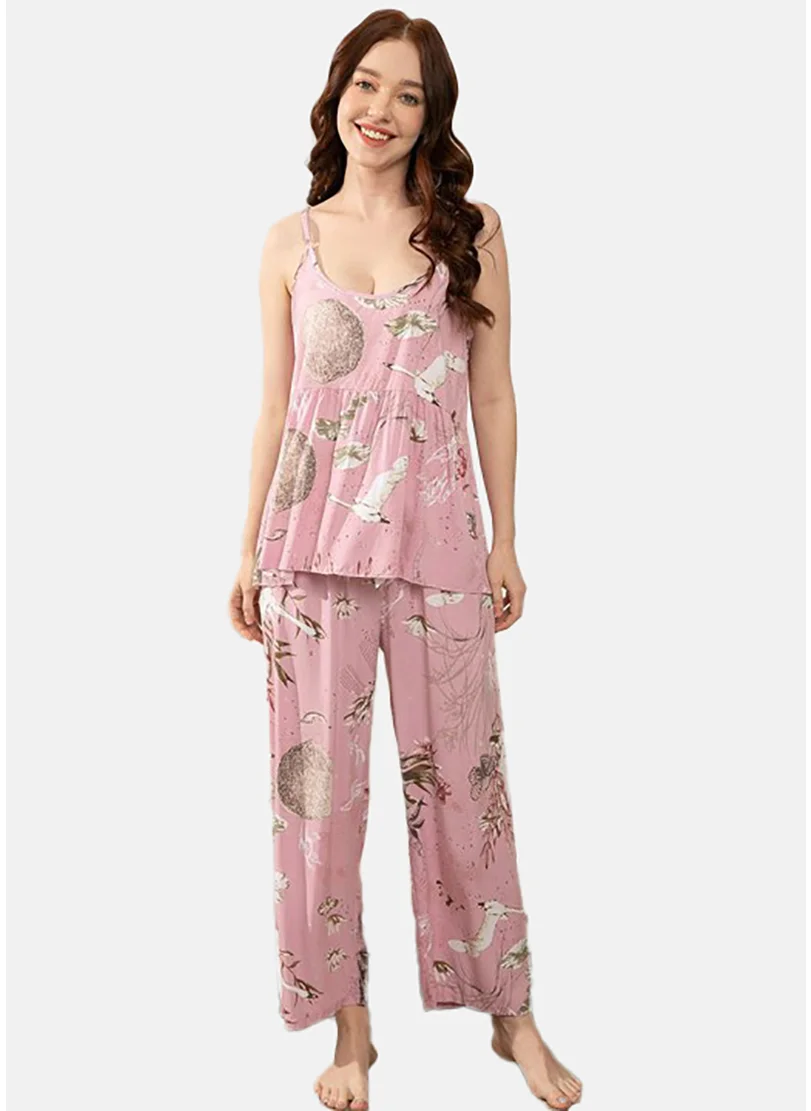 YUNIQEE Floral Printed Night Suits