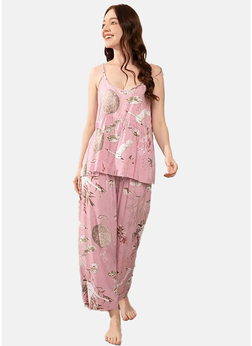 YUNIQEE Floral Printed Night Suits