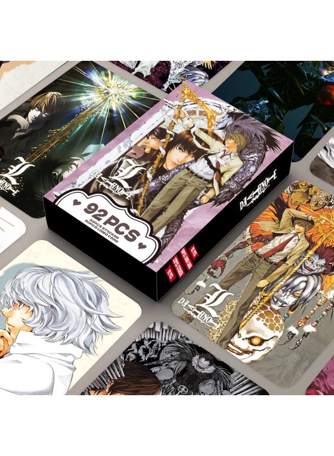 NIBEMINENT 92 Pcs Cartoon Death Note Double-sided Lomo Cards Card For Fans Collection Gifts - Image 1