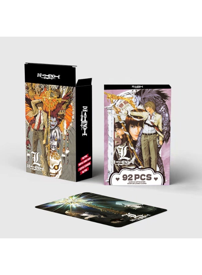 NIBEMINENT 92 Pcs Cartoon Death Note Double-sided Lomo Cards Card For Fans Collection Gifts - Image 2