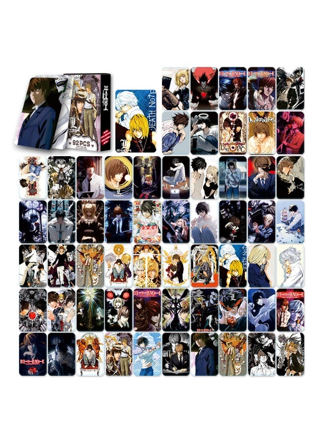 NIBEMINENT 92 Pcs Cartoon Death Note Double-sided Lomo Cards Card For Fans Collection Gifts - Image 3