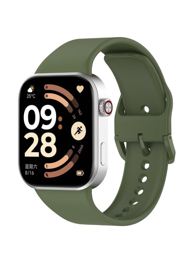 Silicone Strap for Redmi Watch 6 5 5 Strap Original Silikon Rubber Band with Same Color Buckle Bracelet Soft Sport Watchband  Band - Image 1