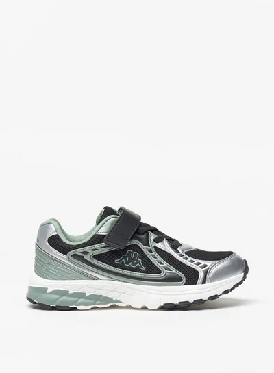 Kappa Boys' Textured Sports Shoes with Hook and Loop Closure