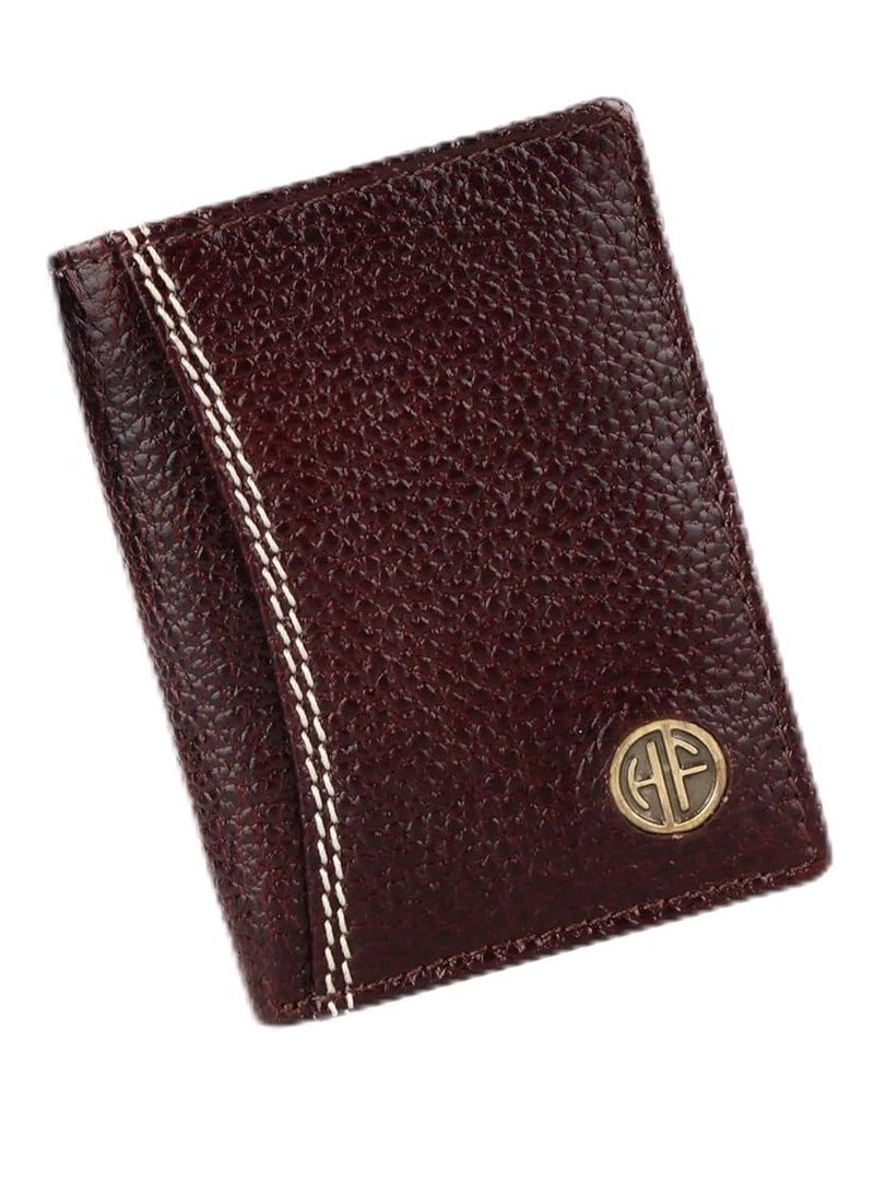  هاموندز فلاي كاتشر محفظة جلدية لحمل بطاقات الائتمان للرجال والنساء، فتحة للعملات، محفظة بطاقات صراف آلي محمية بتقنية تحديد الهوية بموجات الراديو للرجال، 6 فتحات، هدية للرجال، الأب، الزوج، الصديق - Image 1