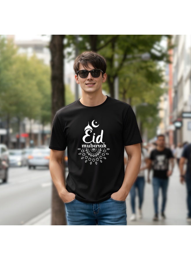 برينت شوب فور مي تي شيرت رمضان مبارك للكبار للرجال - تي شيرت قطني برقبة دائرية - هدية للأب - له - هدية رمضان للرجال - Image 3