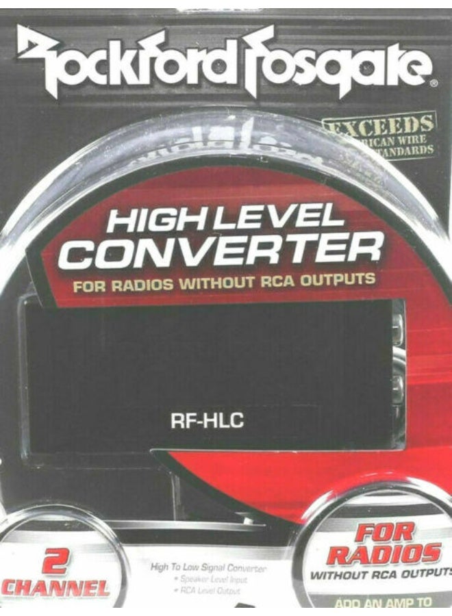 Rockford RF-HLC 2-Channel High-to-Low Converter - Black - Image 2