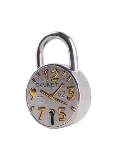 FLYSPACE FLYSPACE Steel Galaxy 62 mm 8 Levers Double Locking 3 Keys Padlock Silver  - Image 5