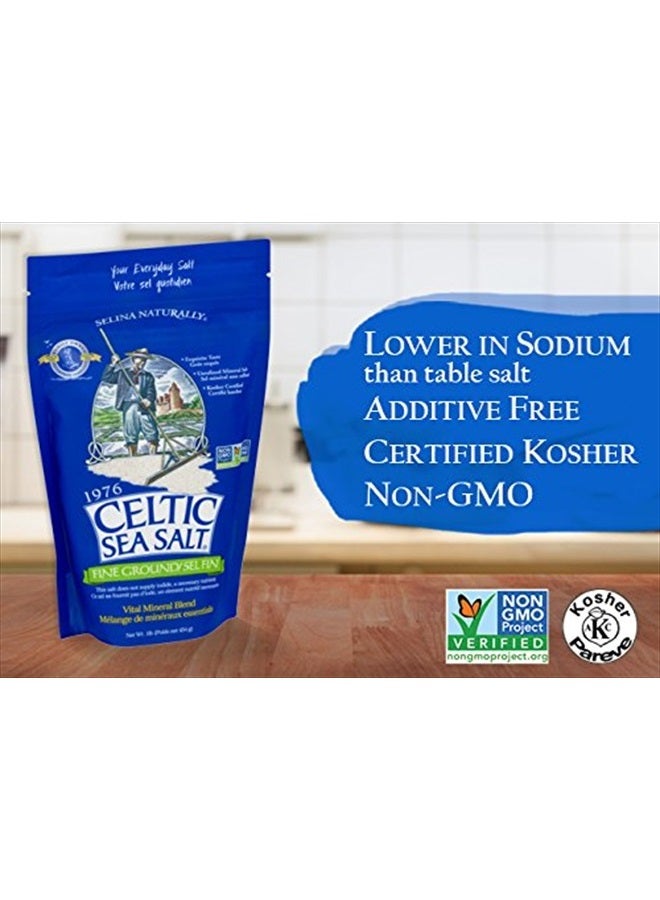 Celtic Sea Salt Resealable Bags, Fine Ground, 1 Pound, 2 Count  - Image 2