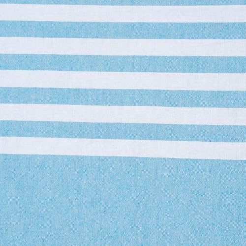 Värde Bedsheet for Double Bed | Handmade Cotton Double Bedsheet 210 Thread Count | Summer King Size BedSheet 90x100 Inches (7.5 x 8.3 Feet) | Handloom Design | Without Pillow Covers_Smalt Blue - Image 5
