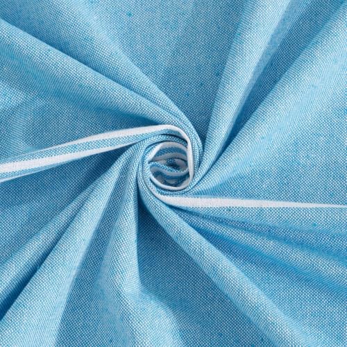 Värde Bedsheet for Double Bed | Handmade Cotton Double Bedsheet 210 Thread Count | Summer King Size BedSheet 90x100 Inches (7.5 x 8.3 Feet) | Handloom Design | Without Pillow Covers_Smalt Blue - Image 4