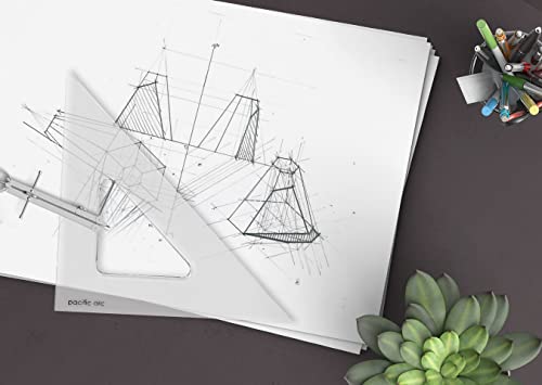 Pacific Arc's Scholastic Triangle - 6 inch - Clear - 45/90 Angle - Plain Edge - Polystyrene - Technical Drawing Tools, Drafting, Architect and Engineering. - Image 5