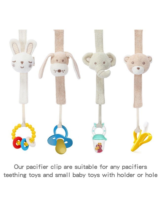 COTTONBEBE Pacifier Clip, 2 Pack Baby Pacifier Holder for Boys and Girls Fits Many Pacifiers & Baby Teething Toys, Ideal Baby Gift (Koala & Giraffe) - Image 3