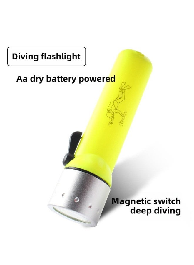Factory Direct Diving Flashlight Household Lighting Portable Diving Light Outdoor Long-shot Waterproof LED Flashlight Batch 