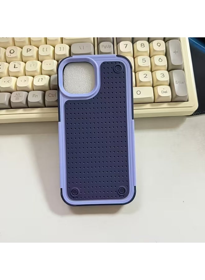 تيمو جراب ايفون هوائي  ثنائي اللون  الواقي مناسب لهاتف ايفون 15 بلس ، ويتميز بتصميم مضاد للانزلاق ومزود بالدرع لهواتف مع حماية كاملة غير لامعة.