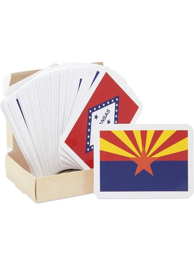 Blue Panda - 50 US States and Capitals Flash Cards for Kids 25 x 35 In - Image 1