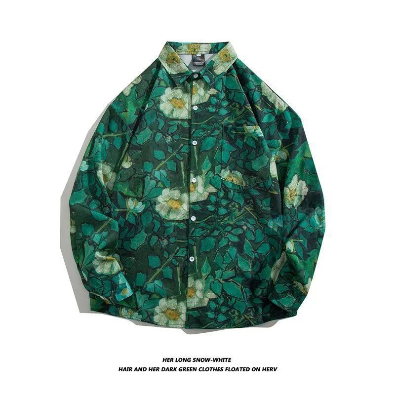 Generic Oversized Couples Sunscreen Shirt 2319 green