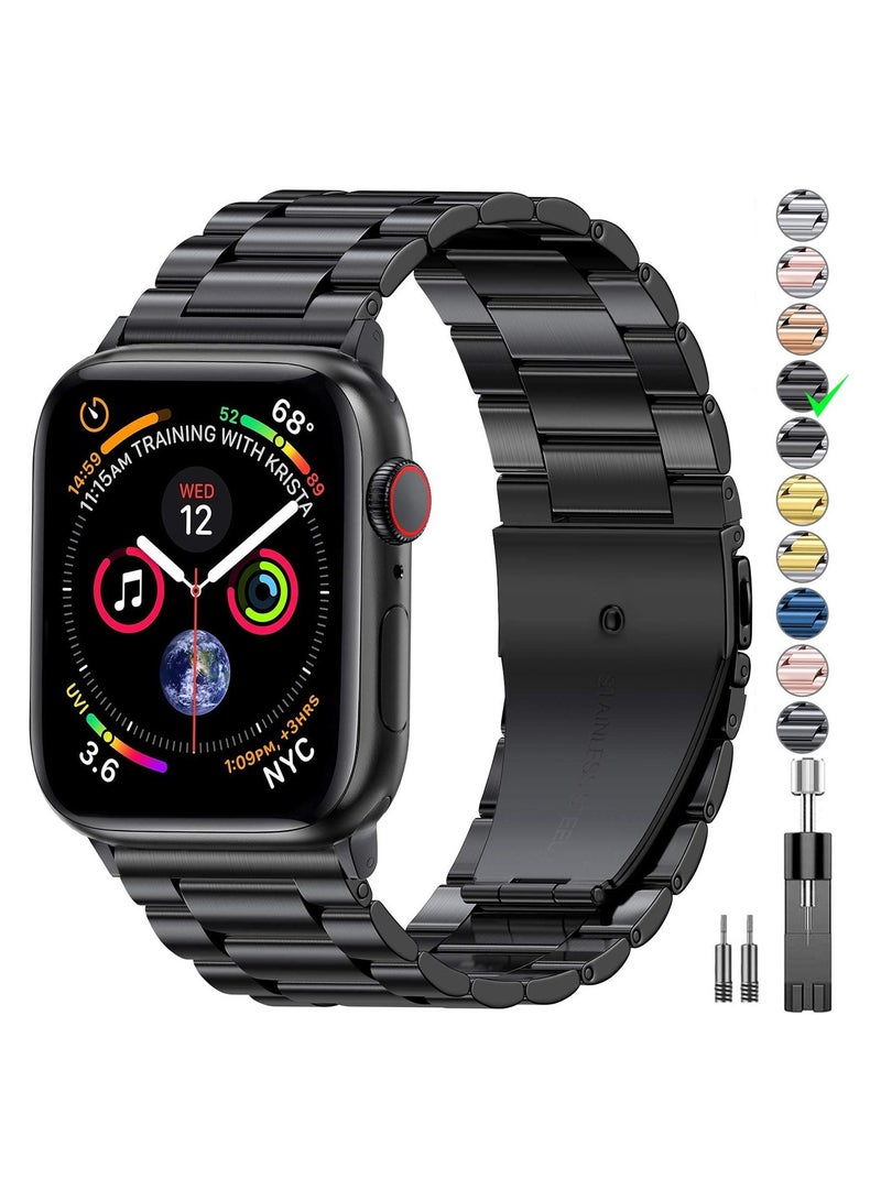 Stainless Steel Metal Watchband for iWatch 42/44/45mm - Image 1