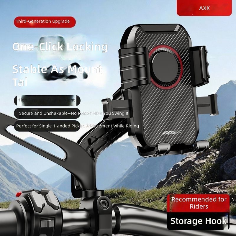 AXK Shockproof Phone Holder for Electric Bikes, Food Delivery & Navigation - Image 2