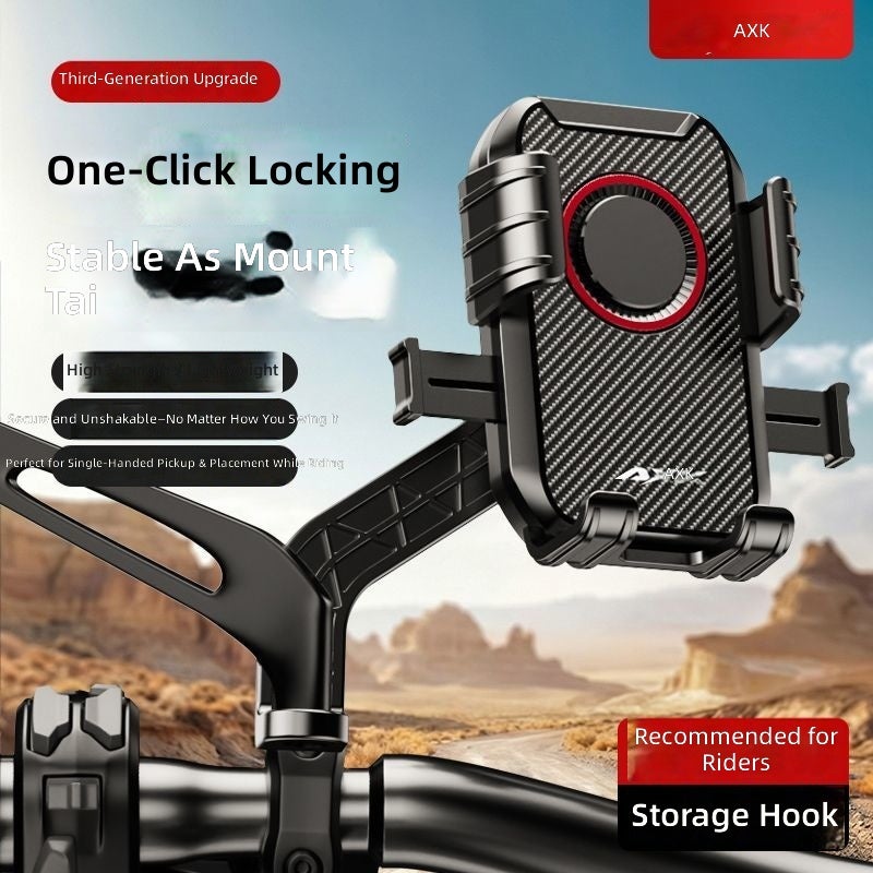 AXK Shockproof Phone Holder for Electric Bikes, Food Delivery & Navigation - Image 5