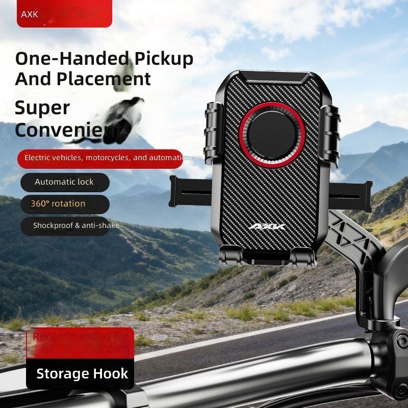 AXK Shockproof Phone Holder for Electric Bikes, Food Delivery & Navigation - Image 4