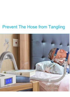 Generic CPAP Hose Holder Hanger for bed Universal Holder Fits All CPAP Tubing Can Be Hung or Mounted on The Wall for Use, Waterproof Convenient for Tube Cleaning and Drying Grey  - Image 3