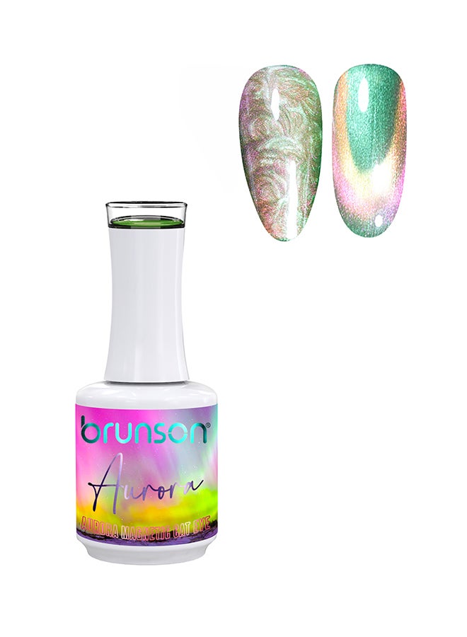 brunson Cat Eye Gel Polish 15ml Aurora Reflective Sparkly Diamond Gel Effect Magnetic French Manicure Pedicure Gel Nail Polish Salon Quality Chip Resistant Gel Nail Extensions UV Gel Nail Paint for Nail Art - Image 1