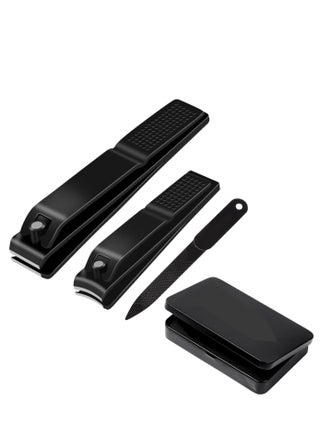 Nail Clippers Manicure Set-Toenail Clippers and Fingernail Clippers, Ultra Sharp Cutter for Ingrown Toenail Clippers with File, Sharp and Durable Stainless Steel Nail Cutter w/Metal Case, Black - pzsku/ZD5BE2DF3300F2A0DBACEZ/45/_/1731996345/8a4156e0-d7e1-4361-8078-86eb68688a6d