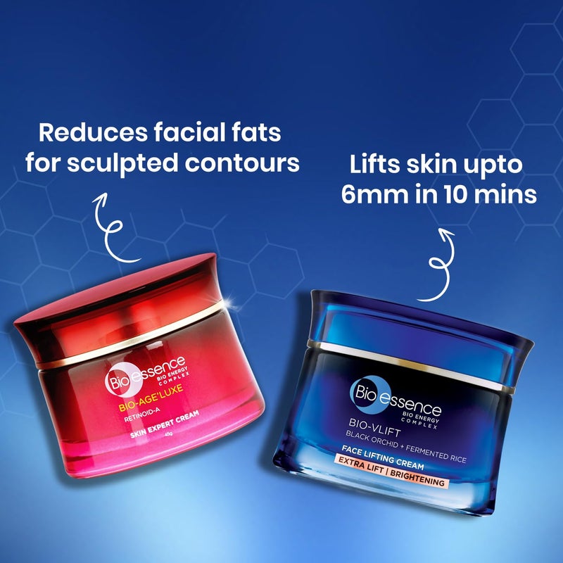 Bio Essence BioVlift Face Firming Tightening Cream Anti Ageing Face Moisturizer 45G BioAge Luxe Retinoida Skin Expert Cream Fights Wrinkles Fine Lines45G - Image 4
