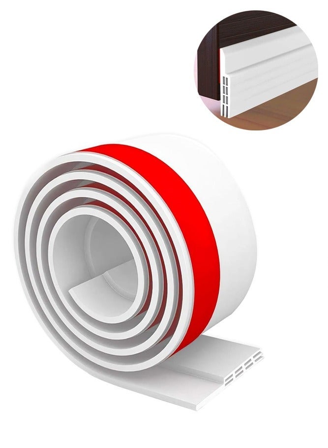 SELF-ADHESIVE DOOR SEAL STRIP  WEATHER STRIPPING SOUNDPROOF & INSECT-PROOF RUBBER SWEEP FOR DRAFTS, DUST, NOISE AND ANIMAL PROTECTION