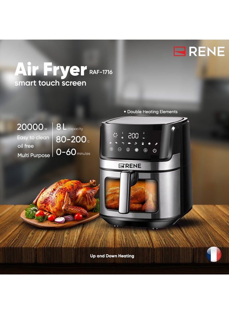 Air Fryer with smart touch screen multi purpose 8 L capacity - pzsku/ZD5BE484A6701B406E923Z/45/_/1732541500/3b45a00e-3414-4fbd-bb4e-443bbdcc96dd