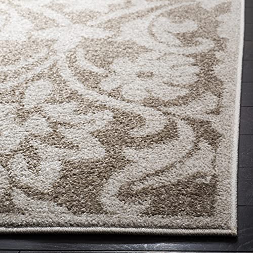 SAFAVIEH Amherst Collection Runner Rug - 2'3" x 11', Wheat & Beige, Floral Design, Non-Shedding & Easy Care, Ideal for High Traffic Areas in Living Room, Bedroom (AMT424S) - Image 3