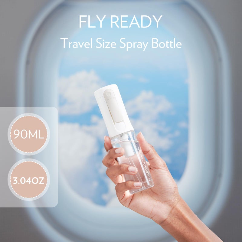 FLAIROSOL MyStyle, Spray Bottle for Hair - Small Travel Spray Bottle, Ultra Fine Continuous Water Mist for Face, Hairstyling, Salon, Cleaning, Beauty, Toners, Hydration & Makeup, 3.04oz / 90ml, White - Image 2