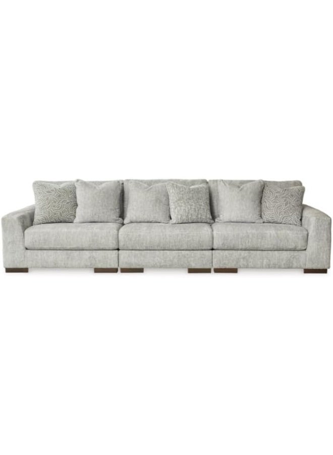 Zayn comforts Contemporary 3-Seater Leather Sofa Set - Image 3