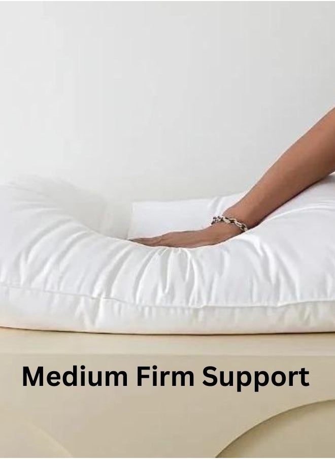 LUNA Home - 2 Piece Set Comfortable Regular Soft Fine Medium Firm pillow. - Image 1