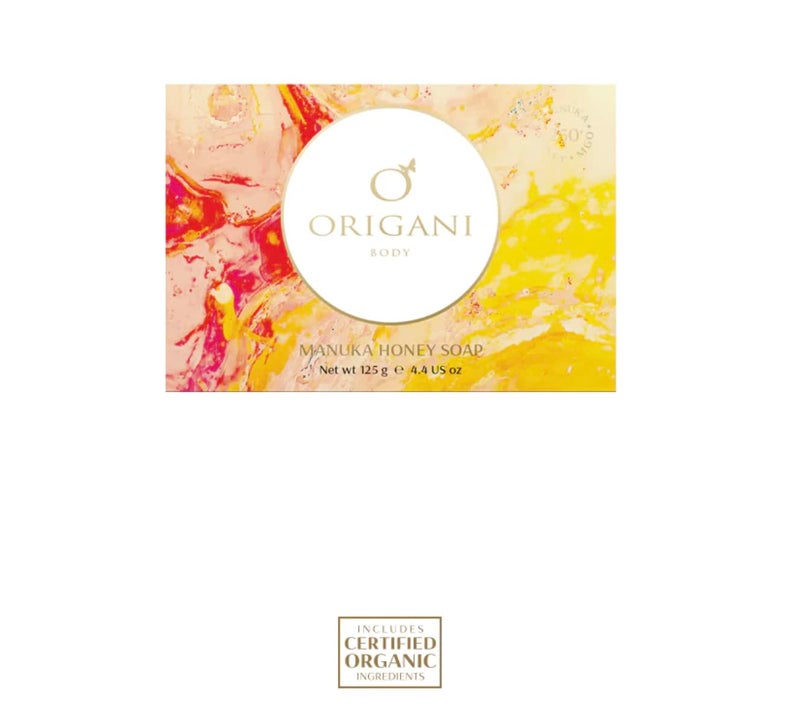 ORIGANI Manuka Honey Soap Bar for Women  Natural Botanical Australian Made 125g