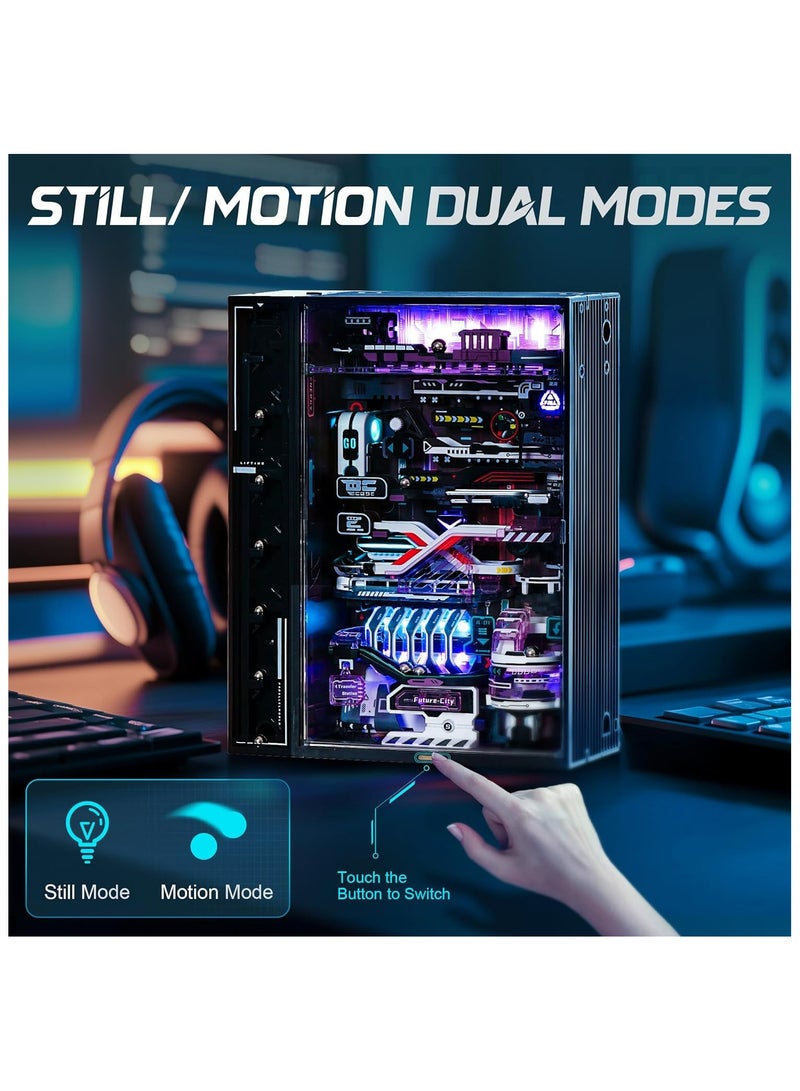 Robotime ROKR The Future City Marble Run Mechanical 3D Puzzle MR02S Premium 3D Puzzle Building Kits for Adults & Teens - Decorative Home Décor, Ramadan & Holiday Gift (Eid and Birthday) for Puzzle Enthusiasts, Stress Relief STEM Project - Image 4