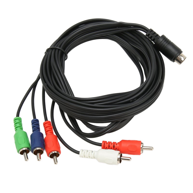 كابل 10 دبابيس DIN إلى 5 RCA طول 6 أقدام هيكل PVC تقليل الضوضاء - تركيب سهل كابل بديل 10 دبابيس AV DIN لأجهزة استقبال DirecTV والتلفزيونات وأجهزة العرض - Image 4