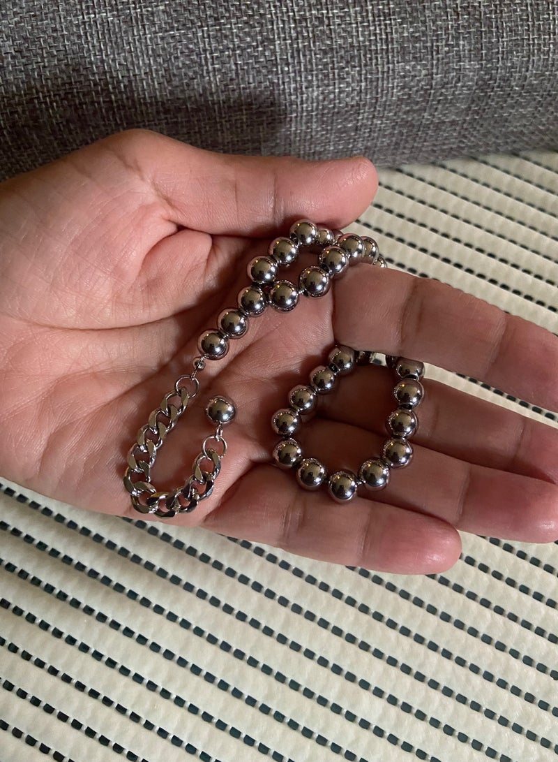 High Quality Stainless Steel Prayer Beads For Men 35 Beads Size 8mm - Image 2