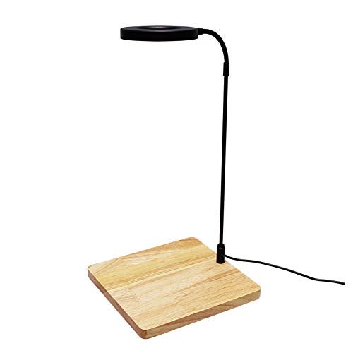 QWLWBU LED Aquarium Light 360 Degree Full Spectrum LED Light with Bamboo Board 10W Nano Fish Tank Light USB Powered Flat Nano Aquarium Light Bett a Fish Tank Light for Plant Growth - Image 5