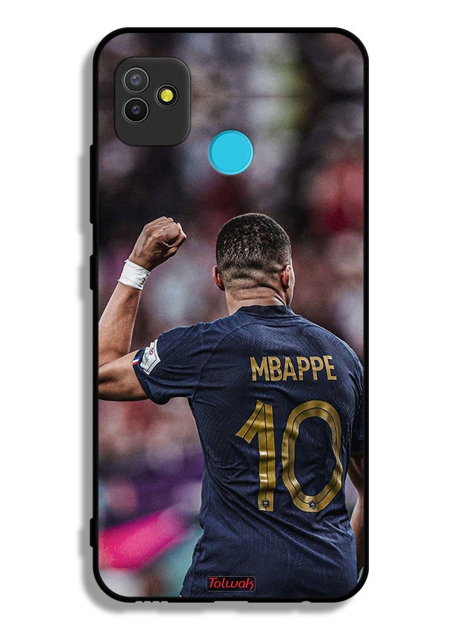 Tolwak Tecno Pop 5 Protective Case Cover Mbappe 10 - Image 2