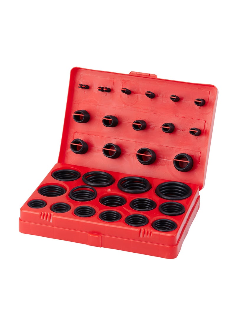 Pro7 O-Rings Kit -386 Piece- Rubber O-Ring Assortment, Waterproof Oil-Resistant with High-Temperature Durability - Includes Convenient Carrying Case for Plumbing, Automotive, HVAC, and DIY Projects - Image 1
