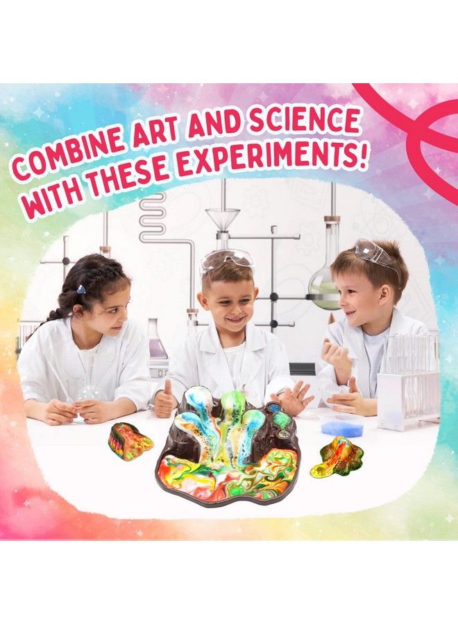 Playz Explosive Rainbow Volcano Kit For Kids With 23+ Science Chemistry Set Activities & Experiments Glow In The Dark Learning & Education Toys & Earth Science Kits For Kids Age 812 Boys & Girls  - Image 3