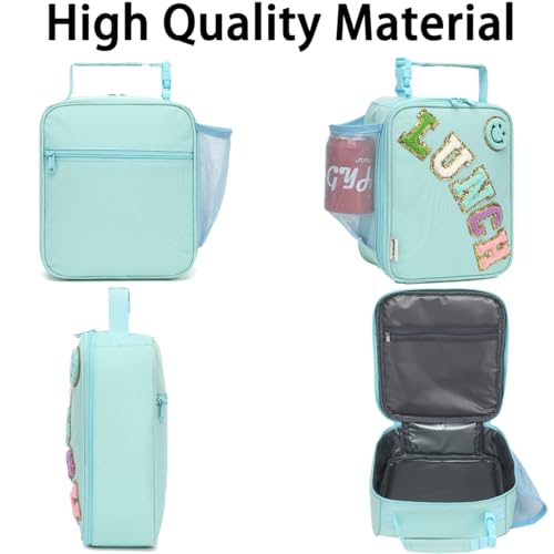 GYEUKHAM Insulated Lunch Bag for Women Girl Teen large Insulated Kid Lunch Bag,Large Reusable Cute Cooler Bag for School Work Picnic,Baby Green - Image 5