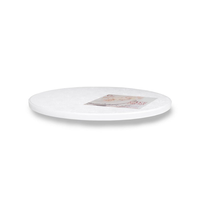 Cakebon Thick Plastic Cake Boards 10 Inch Round  White 1Pack  Sturdy 12 Inch Thick Cake Drums  Professional Cake Rounds 10 inch Cake Base