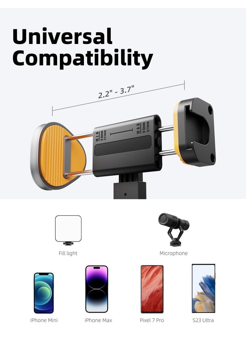 ASIV 63 Inch Phone Tripod and Selfie Stick, Tripod for iPhone and Portable Selfie Stick with Remote Control Phone Tripod Stand for Video Recording Compatible with iPhone 15/14/13/Android  - Image 4
