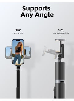 ASIV 63 Inch Phone Tripod and Selfie Stick, Tripod for iPhone and Portable Selfie Stick with Remote Control Phone Tripod Stand for Video Recording Compatible with iPhone 15/14/13/Android  - Image 5